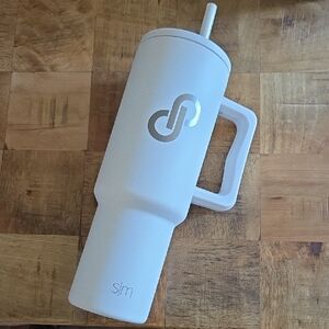 Simple Modern Cream Water Bottle with Handle